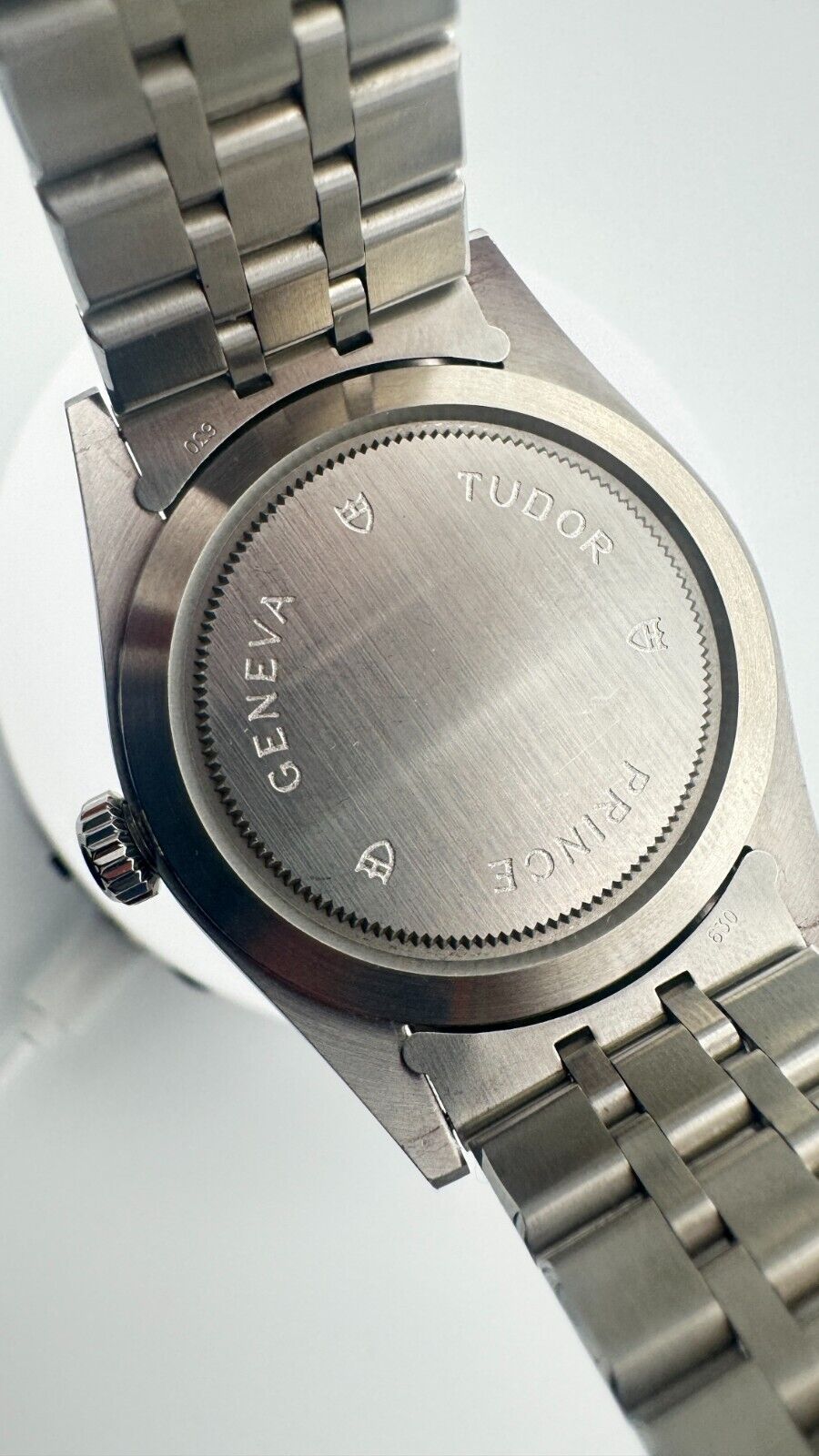 Tudor Prince Date+Day 36mm Black Dial President Armbanduhr Silber (Ref. 76214)