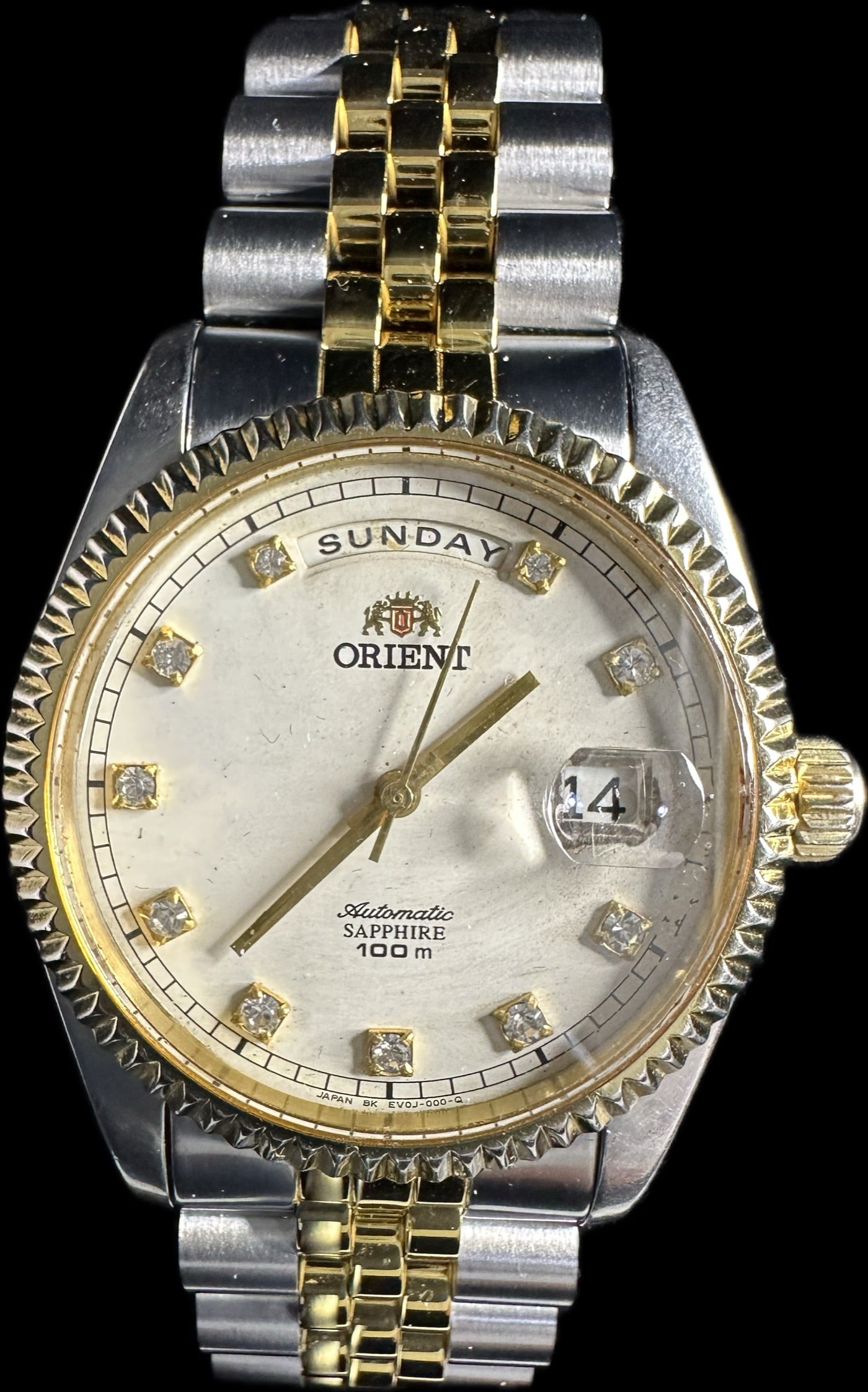 Orient President Automatik Vintage Day-Date Armbanduhr (Two-Tone, SEV0J002W):